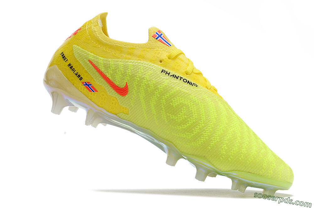 Nike Phantom GX Elite Link FG Low-Tops Football Boots - Orange/Yellow/Black 4