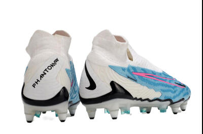 Nike Phantom GX Elite DF SG Low-Tops Football Boots - White/Blue/Pink