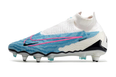 Nike Phantom GX Elite DF SG Low-Tops Football Boots - White/Blue/Pink