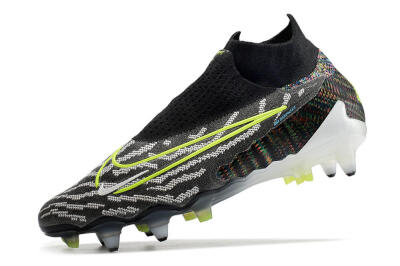 Nike Phantom GX Elite DF SG Low-Tops Football Boots - Black/Grey/Yellow