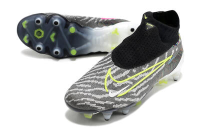 Nike Phantom GX Elite DF SG Low-Tops Football Boots - Black/Grey/Yellow