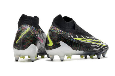 Nike Phantom GX Elite DF SG Low-Tops Football Boots - Black/Grey/Yellow