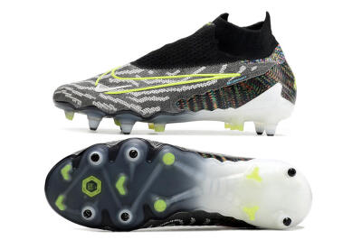 Nike Phantom GX Elite DF SG Low-Tops Football Boots - Black/Grey/Yellow