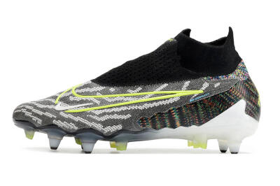 Nike Phantom GX Elite DF SG Low-Tops Football Boots - Black/Grey/Yellow