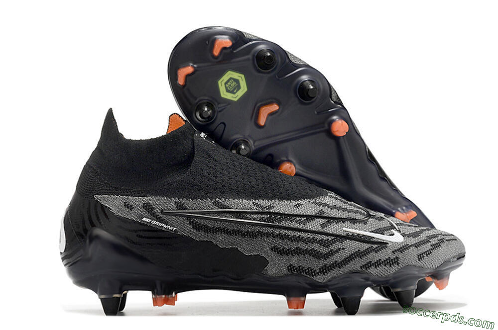 Nike Phantom GX Elite DF SG Low-Tops Football Boots - Black/Grey/White 1