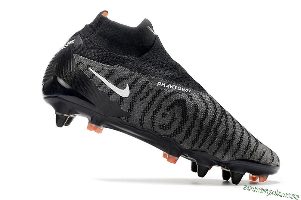 Nike Phantom GX Elite DF SG Low-Tops Football Boots - Black/Grey/White 4