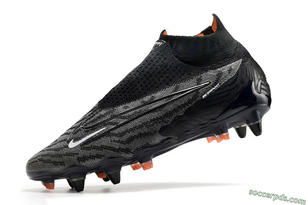 Nike Phantom GX Elite DF SG Low-Tops Football Boots - Black/Grey/White 5