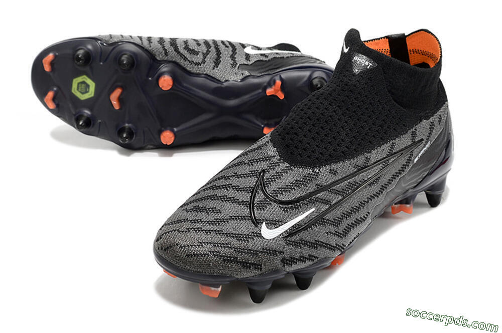 Nike Phantom GX Elite DF SG Low-Tops Football Boots - Black/Grey/White 3