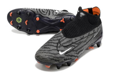 Nike Phantom GX Elite DF SG Low-Tops Football Boots - Black/Grey/White