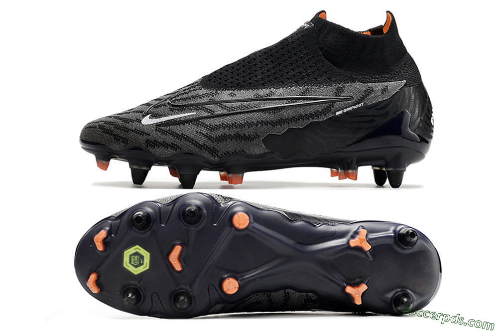 Nike Phantom GX Elite DF SG Low-Tops Football Boots - Black/Grey/White 0