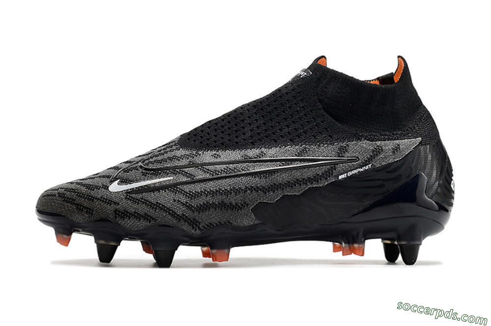 Nike Phantom GX Elite DF SG Low-Tops Football Boots - Black/Grey/White 2