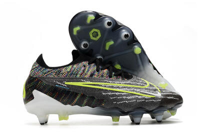 Nike Phantom GX Elite SG Low-Tops Football Boots - Black/Grey/Yellow