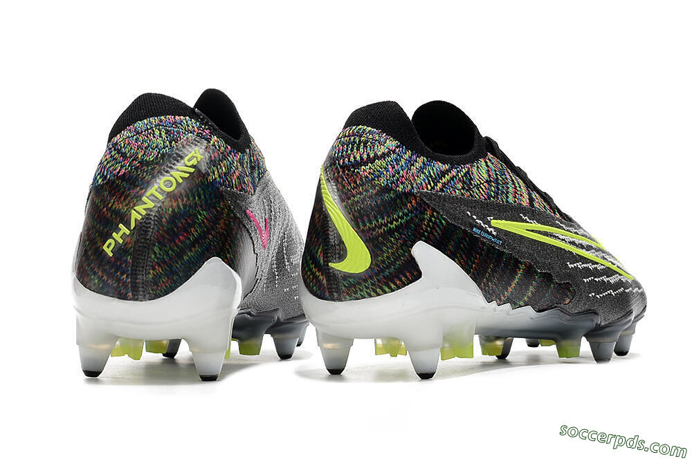 Nike Phantom GX Elite SG Low-Tops Football Boots - Black/Grey/Yellow 6