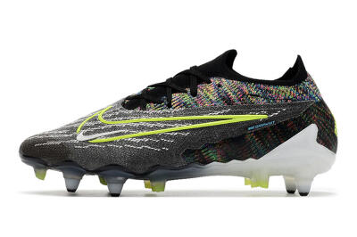 Nike Phantom GX Elite SG Low-Tops Football Boots - Black/Grey/Yellow