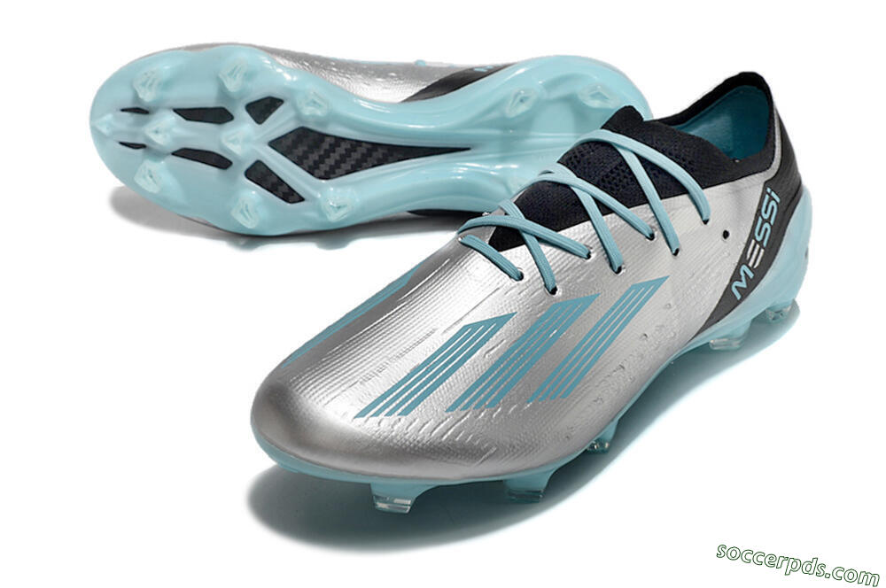 Adidas X Speedportal.1 FG Low-Tops Football Boots - Grey/Blue/Black 3