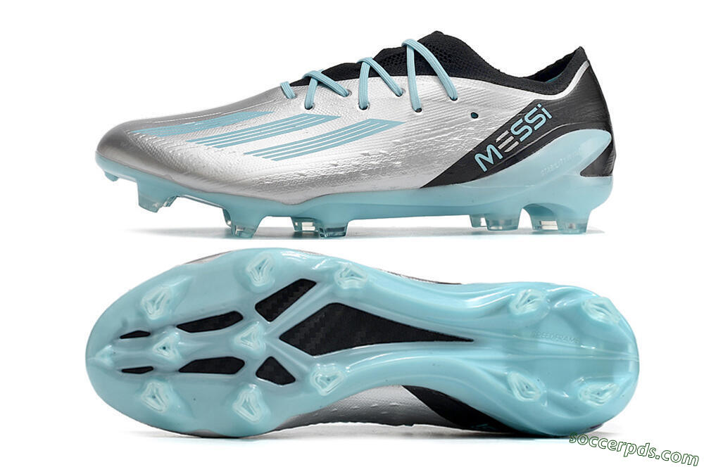 Adidas X Speedportal.1 FG Low-Tops Football Boots - Grey/Blue/Black 0