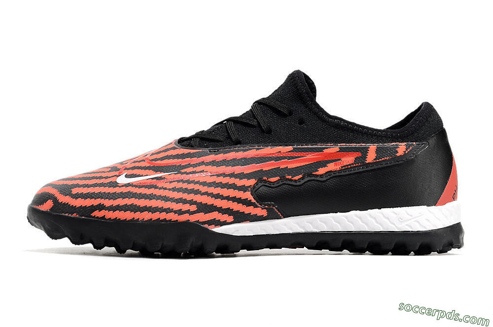 Nike React Phantom GX Pro TF Low-Tops Football Shoes - Red/Black/White 2