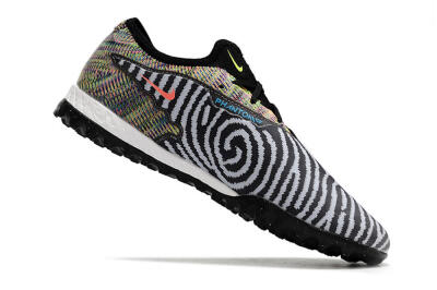 Nike React Phantom GX Pro TF Low-Tops Football Shoes - Black/Grey/Yellow