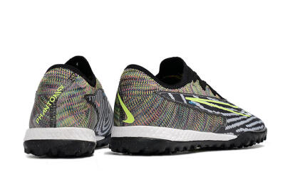 Nike React Phantom GX Pro TF Low-Tops Football Shoes - Black/Grey/Yellow