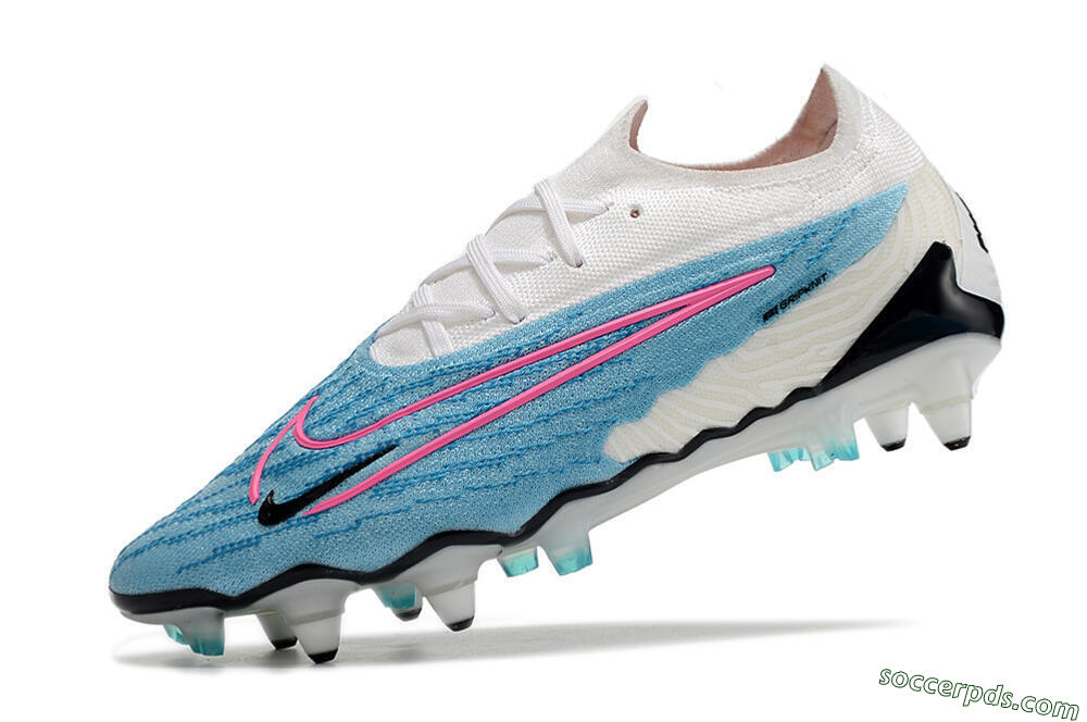 Nike Phantom GX Elite SG Low-Tops Football Boots - Blue/White/Pink 5