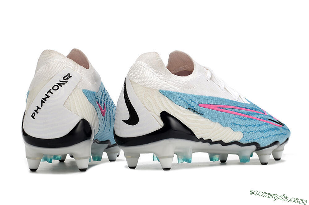 Nike Phantom GX Elite SG Low-Tops Football Boots - Blue/White/Pink 6