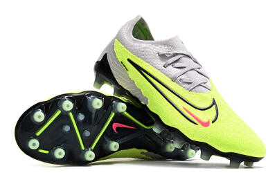 Nike Phantom GX Elite AG Low-Tops Football Boots - Grey/Yellow/Black
