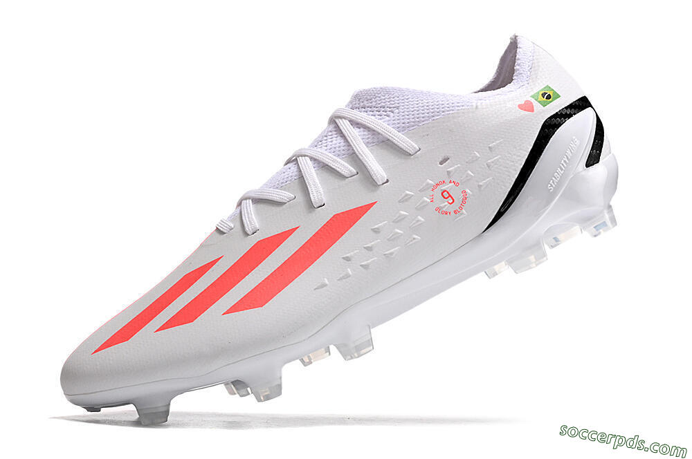 Adidas X Speedportal.1 Brazil FG Low-Tops Football Boots - White/Orange/Black 5