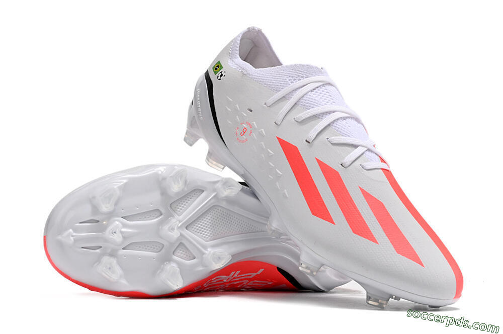 Adidas X Speedportal.1 Brazil FG Low-Tops Football Boots - White/Orange/Black 3