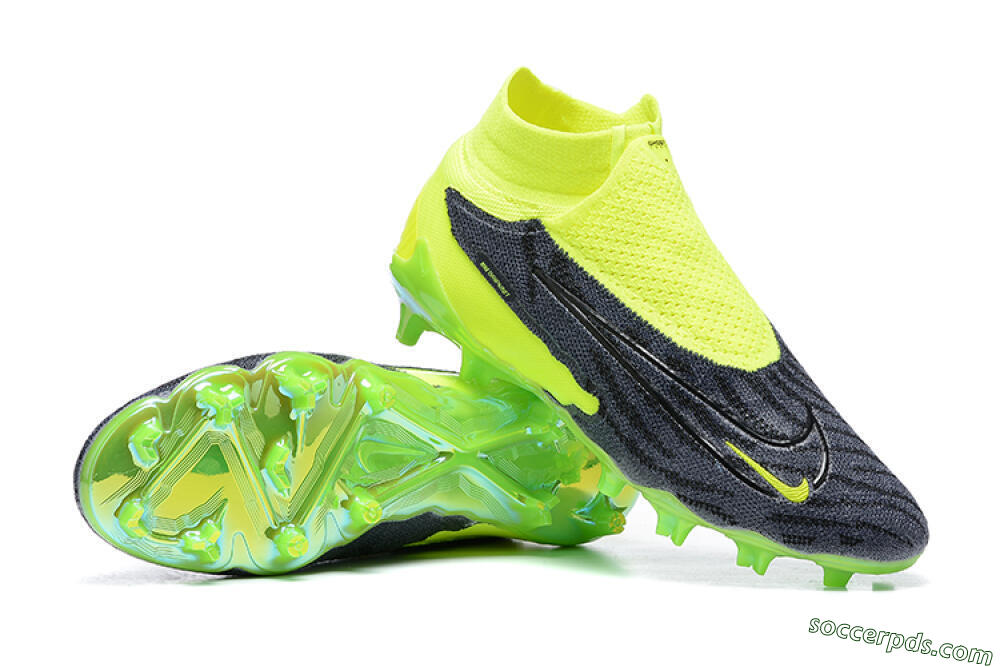 Nike Phantom GX Elite DF FG High-Tops Football Boots - Yellow/Black 4