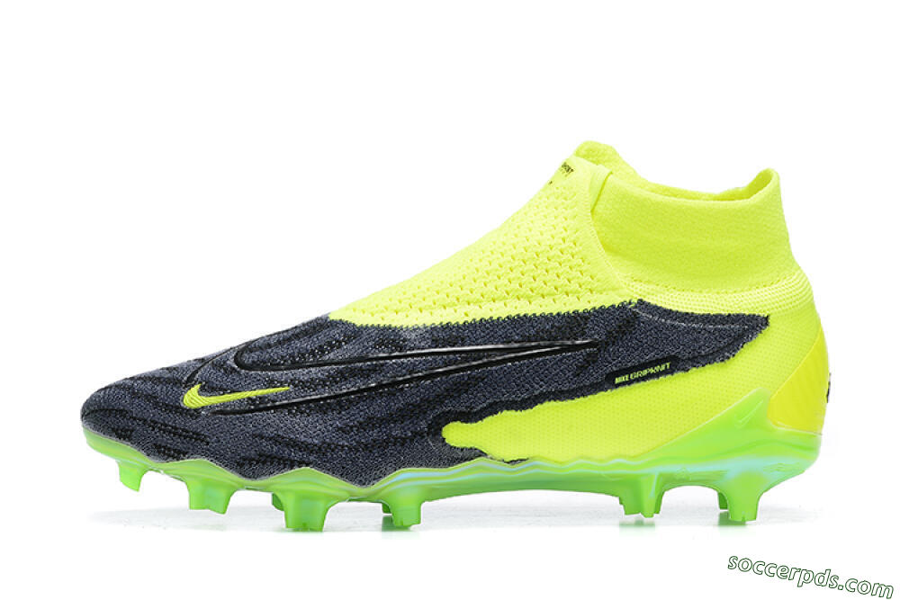 Nike Phantom GX Elite DF FG High-Tops Football Boots - Yellow/Black 2