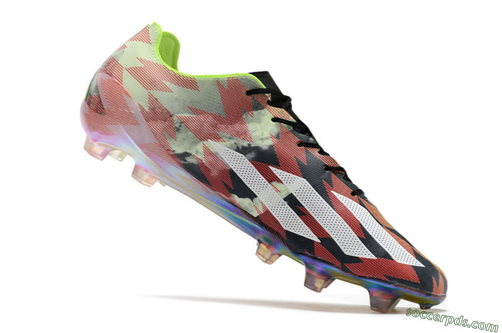 Adidas X Crazyfast Limited Edition FG Low-Tops Football Boots - White/Yellow/Orange/Black 4