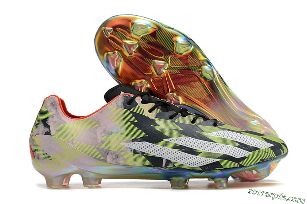 Adidas X Crazyfast Limited Edition FG Low-Tops Football Boots - White/Yellow/Orange/Black 1