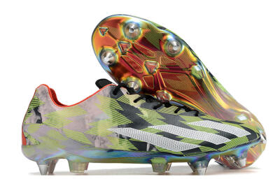 Adidas X Crazyfast Limited Edition SG Low-Tops Football Boots - White/Yellow/Orange/Black