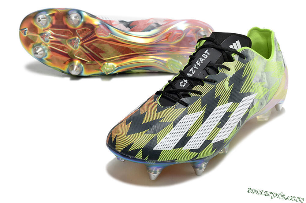 Adidas X Crazyfast Limited Edition SG Low-Tops Football Boots - White/Yellow/Orange/Black 3