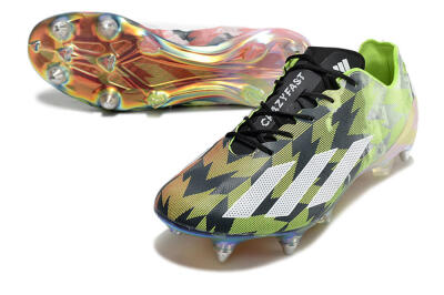 Adidas X Crazyfast Limited Edition SG Low-Tops Football Boots - White/Yellow/Orange/Black