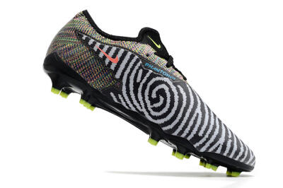 Nike React Phantom GX Academy FG Low-Tops Football Boots - Grey/Black/Yellow