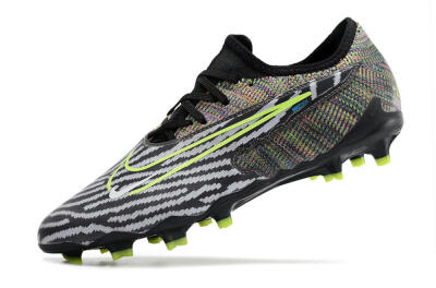 Nike React Phantom GX Academy FG Low-Tops Football Boots - Grey/Black/Yellow