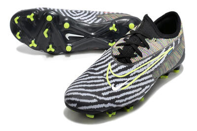 Nike React Phantom GX Academy FG Low-Tops Football Boots - Grey/Black/Yellow