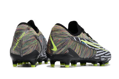 Nike React Phantom GX Academy FG Low-Tops Football Boots - Grey/Black/Yellow