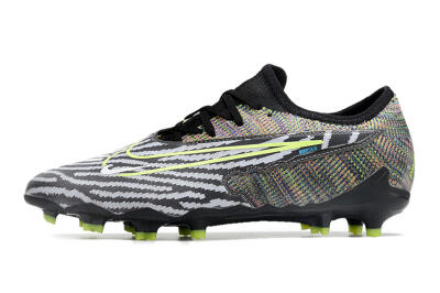 Nike React Phantom GX Academy FG Low-Tops Football Boots - Grey/Black/Yellow