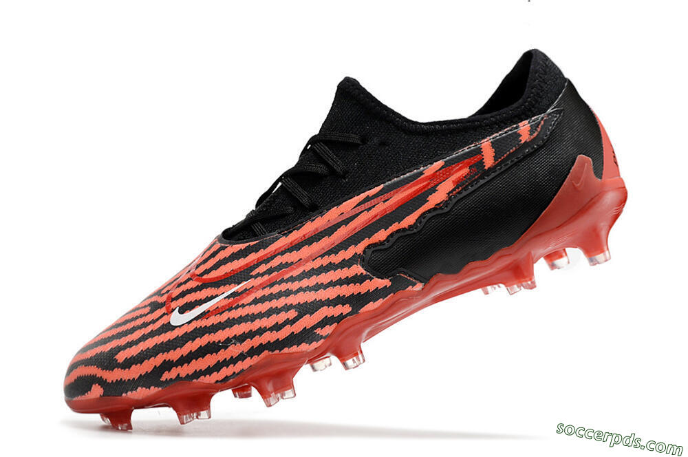 Nike React Phantom GX Academy FG Low-Tops Football Boots - Red/Black/White 5