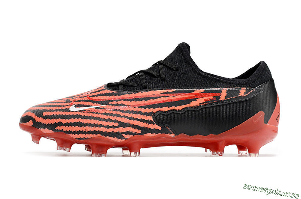 Nike React Phantom GX Academy FG Low-Tops Football Boots - Red/Black/White 2