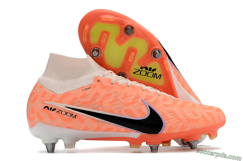 Nike Air Zoom Mercurial Superfly 9 Elite SG High-Tops Football Boots - Orange/Black/Purple/Yellow 1
