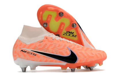Nike Air Zoom Mercurial Superfly 9 Elite SG High-Tops Football Boots - Orange/Black/Purple/Yellow