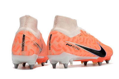 Nike Air Zoom Mercurial Superfly 9 Elite SG High-Tops Football Boots - Orange/Black/Purple/Yellow