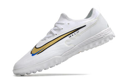 Nike React Phantom GX Pro TF Low-Tops Football Shoes - White/Gold/Black
