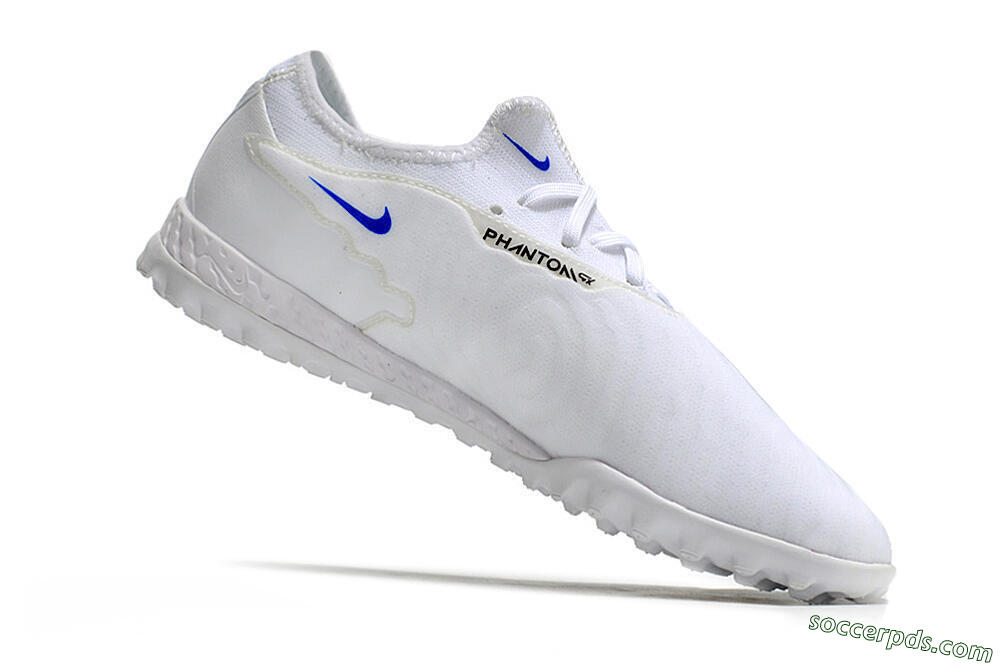 Nike React Phantom GX Pro TF Low-Tops Football Shoes - White/Gold/Black 4