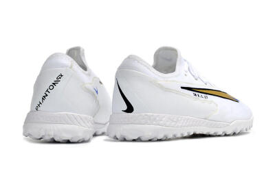 Nike React Phantom GX Pro TF Low-Tops Football Shoes - White/Gold/Black