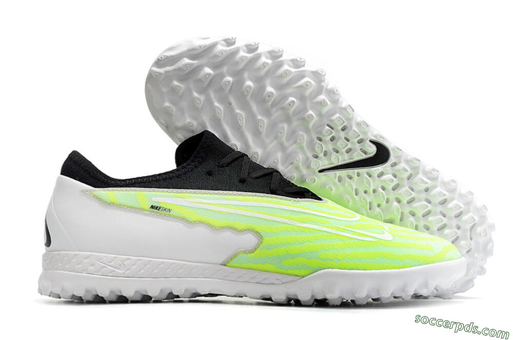 Nike React Phantom GX Pro TF Low-Tops Football Shoes - Green/Black/White 1