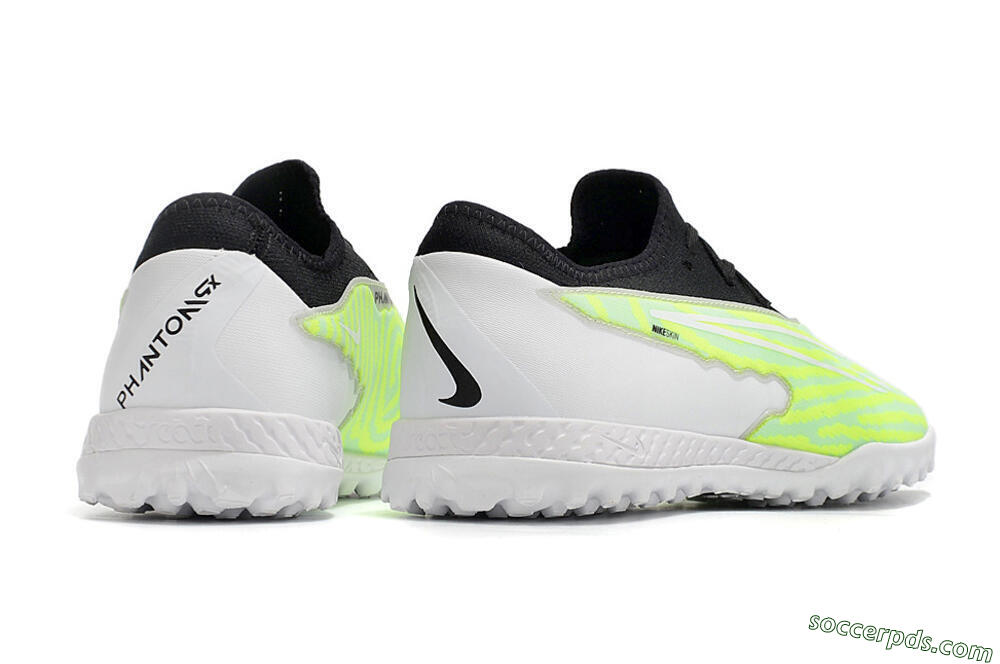 Nike React Phantom GX Pro TF Low-Tops Football Shoes - Green/Black/White 6